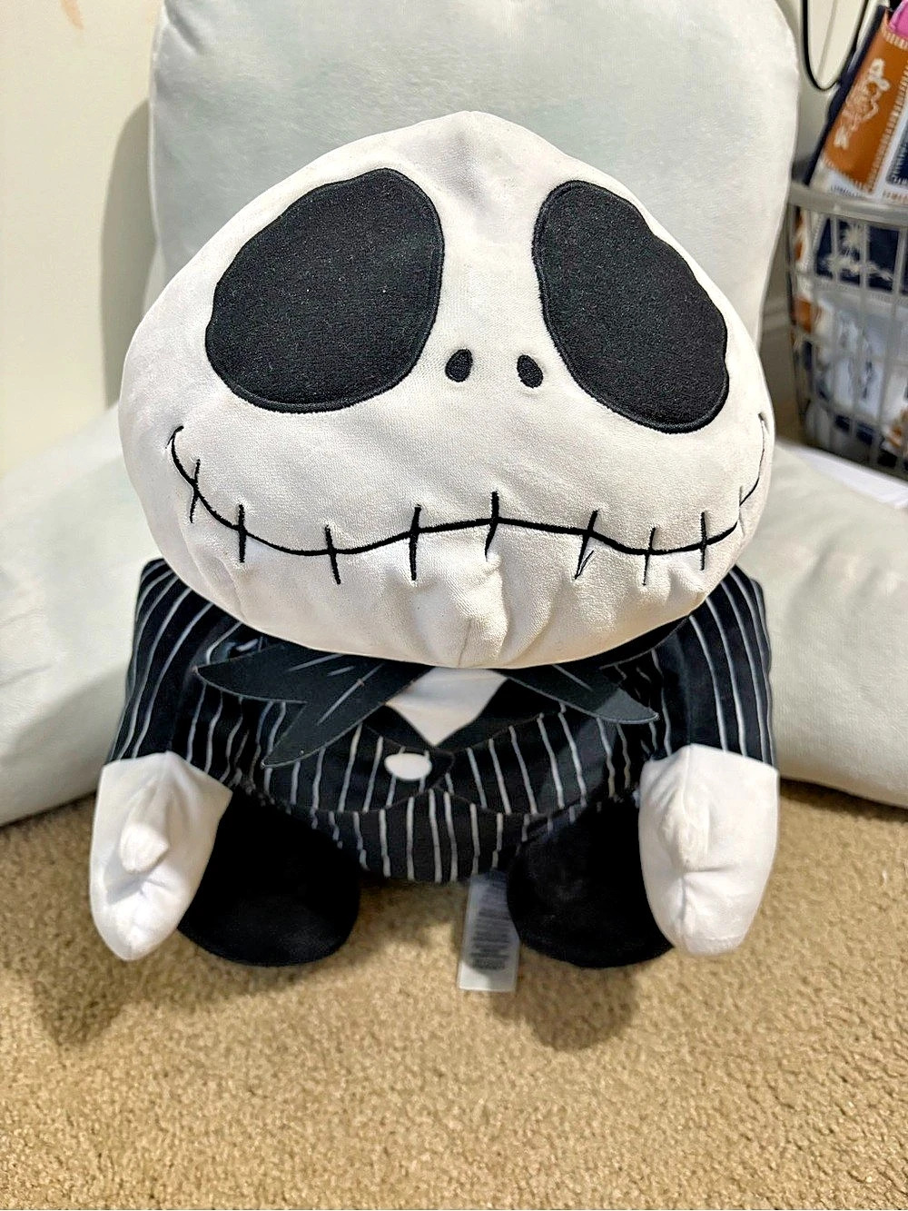 Disney Jack Skellington Plush Black & White Striped